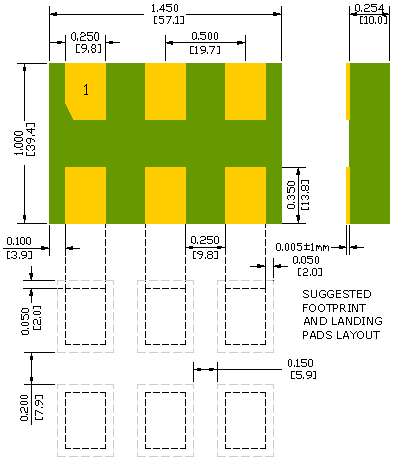 nanoDFN 6 lead SMSLS3550B-01 Linear Integrated Systems LS3550B, Linear Integrated Systems LS3550B, Linear Integrated Systems LS3550B, Linear Integrated Systems LS3550B Linear Integrated Systems LS3550B MONOLITHIC DUAL PNP TRANSISTORS