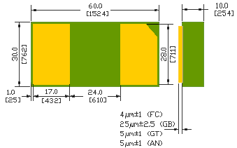 SMXDS60V3A Microsemi HSM360G  Rectifier Diode, 60V, 3A (HSM360G)