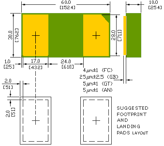 nanoDFN SMXSK64 MCC Semi SK64 Schottky Rectifier, 40V, 6A (SK64)