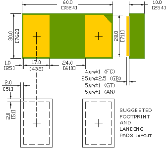 nanoDFN SMXSK56L Microsemi SK56L Schottky Rectifier, 60V, 5A (SK56L)