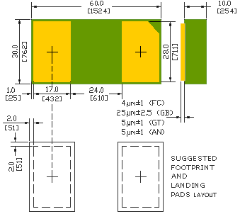 nanoDFN SMXMBRA210ET3 OnSemiconductor MBRA210ET3 Schottky Rectifier, 10V, 2A (MBRA210ET3)