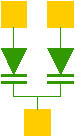 ANODE SMSSMV1413 Alpha Industires SMV1413-004, Alpha Industries SMV1413-004, Skyworks SMV1413-004 Alpha Industries SMV1413-004 Common Cathode Varactor (Tuning) Diode 7pF