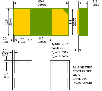 nanoDFN SMXCZRV5250B Comchip CZRV5250B Zener Diode, 20V  5%,200mW