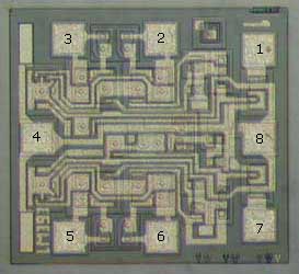 LM393 DIE LAYOUT - MECHANICAL SPECIFICATIONS