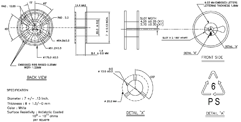 7 inche tape and reel SOT